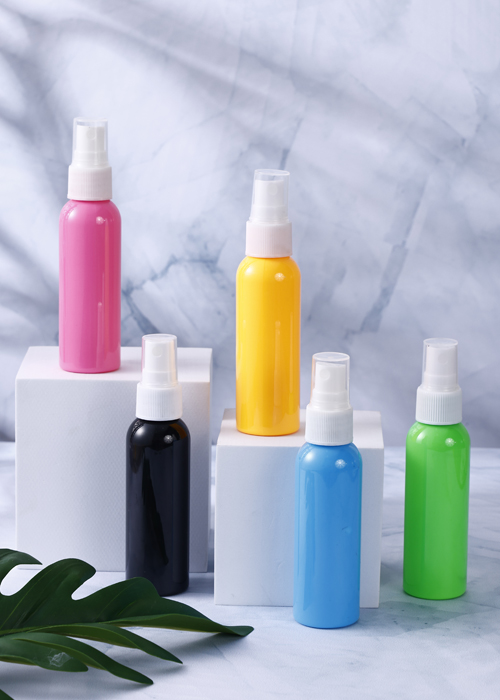 Flacone tondo in PET tinta unita da 60 ml