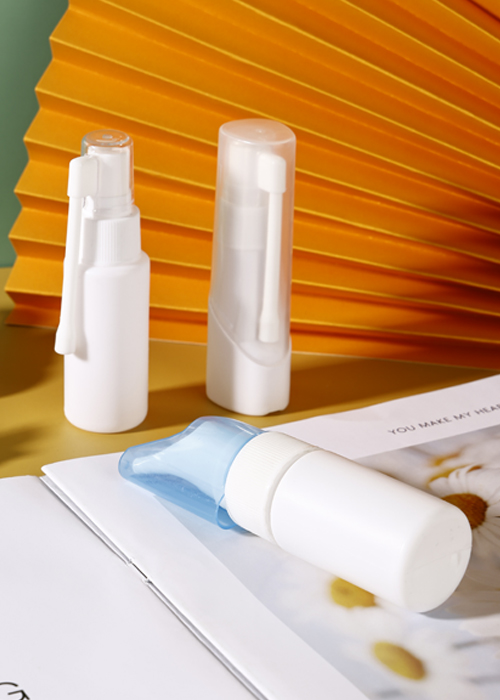 Flacone spray per rinite salina da 30-50 ml in PE bianco
