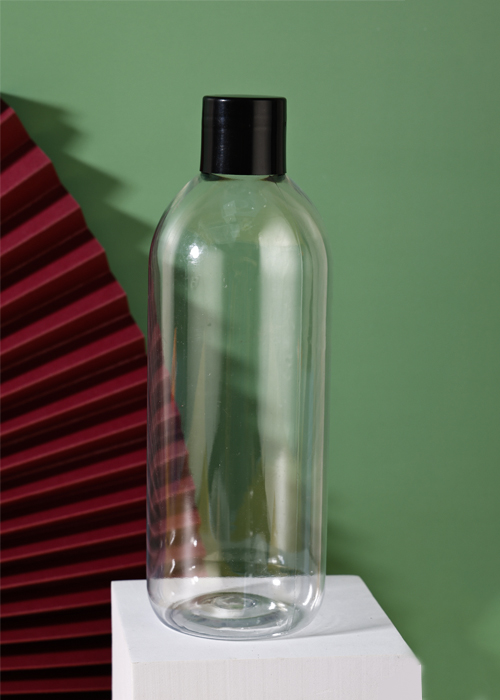 Flacone liquido trasparente in PET da 500 ml