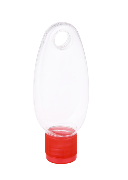 Flacone con gancio capovolto in gel trasparente PETG da 30 ml