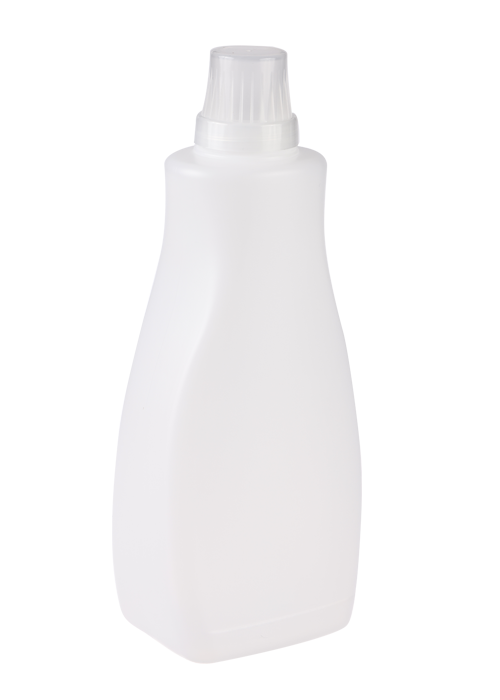 Flacone per ammorbidente liquido per bucato in PE bianco da 1 litro