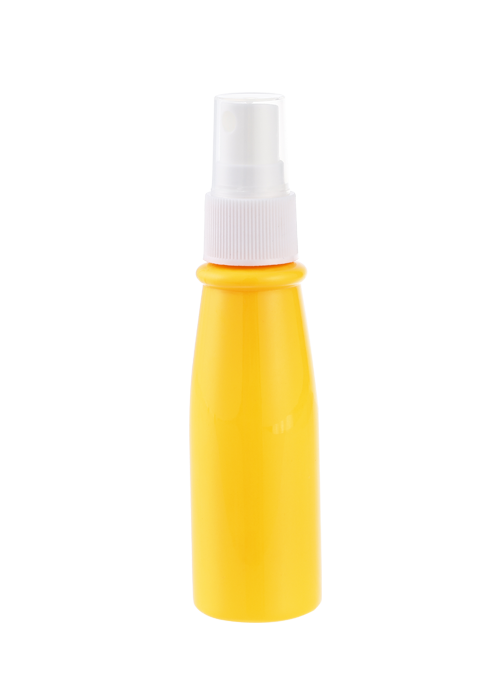 Flacone disinfettante alcolico con flacone spray conico in PET da 60 ml