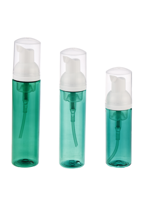 Flacone disinfettante per le mani con pompa a pressione in schiuma PET verde da 60-120 ml