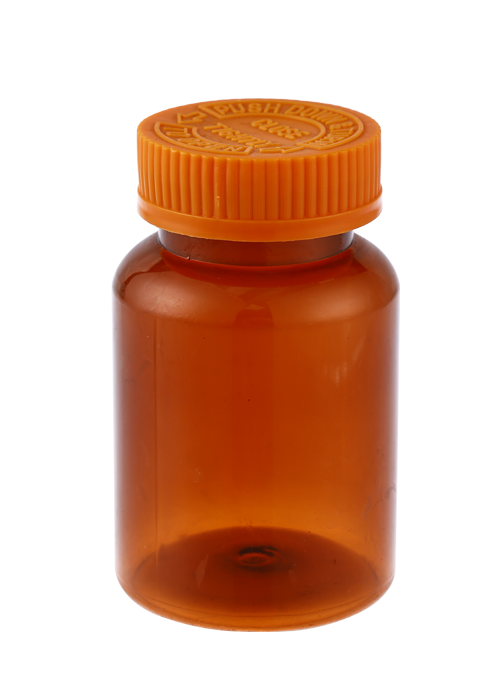 Barattolo per capsule integratore per la salute marrone marrone PET da 180 g