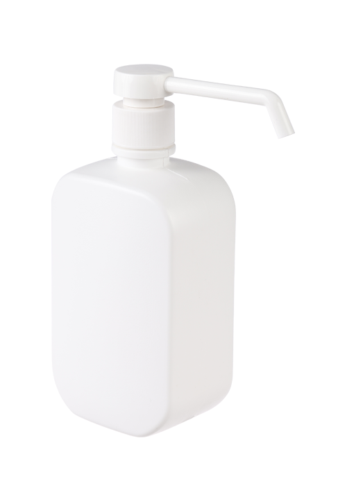Flacone disinfettante disinfettante per le mani monouso in PE da 500 ml