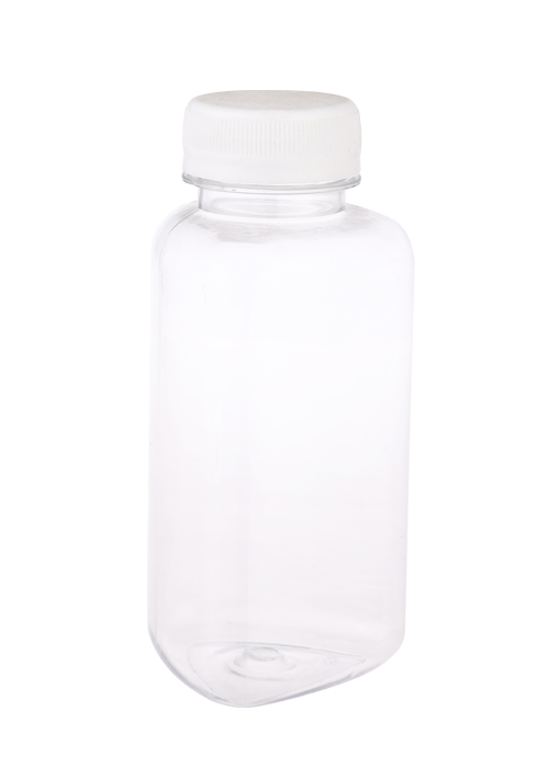 Flacone triangolare trasparente in PET da 300 ml
