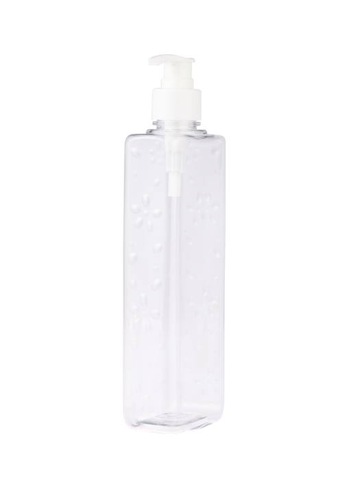 Flacone disinfettante per le mani con pompa a pressione in gel trasparente PET da 300-500 ml
